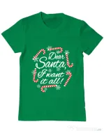 Tricou ADLER barbat Dear santa Verde mediu
