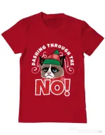 Tricou ADLER barbat Dashing through the no Rosu