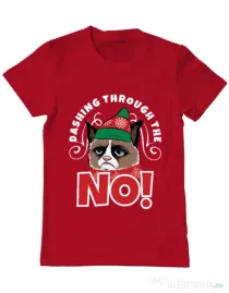 Tricou ADLER barbat Dashing through the no Rosu