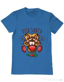 Tricou ADLER barbat Deer santa Albastru azuriu