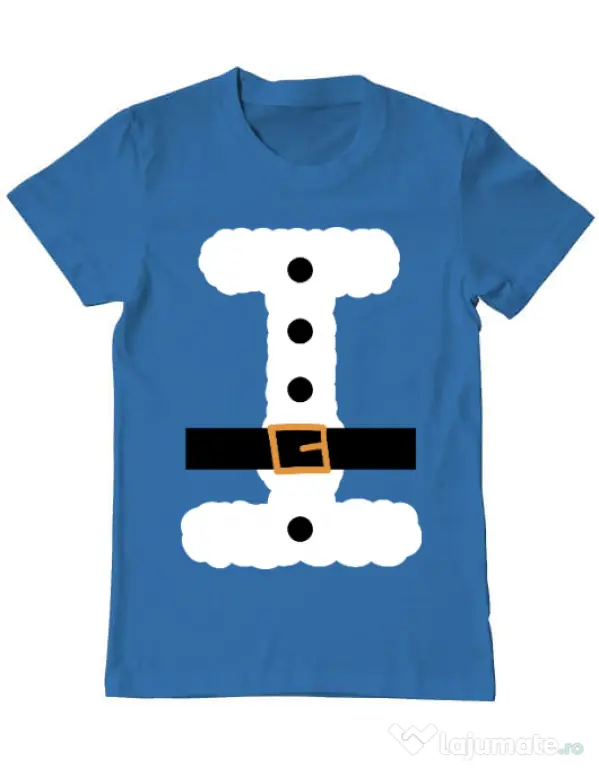 Tricou ADLER barbat Santa Albastru azuriu