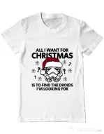 Tricou ADLER barbat Christmas Trooper Alb