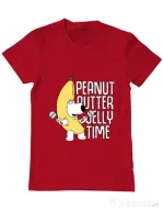 Tricou ADLER barbat Peanut butter jelly time Rosu