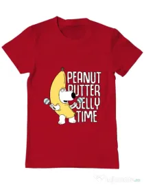 Tricou ADLER barbat Peanut butter jelly time Rosu