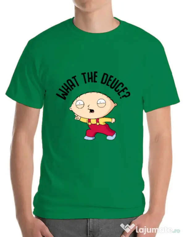 Tricou ADLER barbat What the deuce Verde mediu