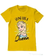 Tricou ADLER barbat Shine like a queen Galben