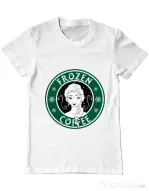 Tricou ADLER barbat Frozen coffee Alb