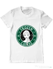 Tricou ADLER barbat Frozen coffee Alb