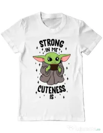 Tricou ADLER barbat Strong in me Alb