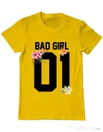 Tricou ADLER barbat Bad girl Galben