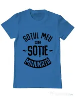 Tricou ADLER barbat O sotie minunata Albastru azuriu