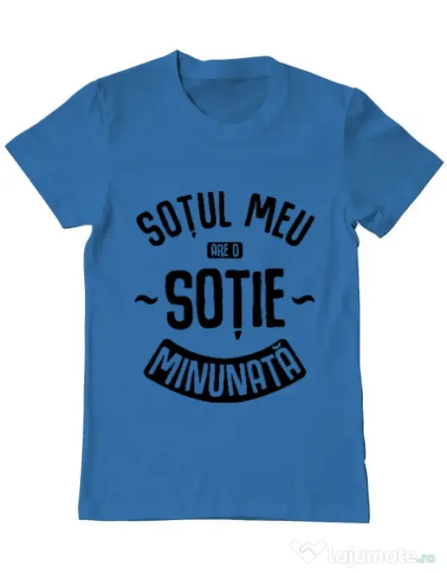 Tricou ADLER barbat O sotie minunata Albastru azuriu