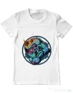 Tricou ADLER barbat Helmet demons Alb