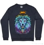Bluza ADLER barbat Lion king Denim inchis