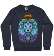 Bluza ADLER barbat Lion king Denim inchis 