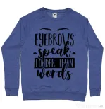 Bluza ADLER barbat Eyebrows speak louder Albastru melanj