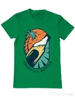Tricou ADLER barbat Tropical bottle Verde mediu
