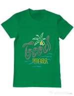 Tricou ADLER barbat Cool vibes typo Verde mediu