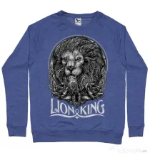 Bluza ADLER barbat Lion king Albastru melanj