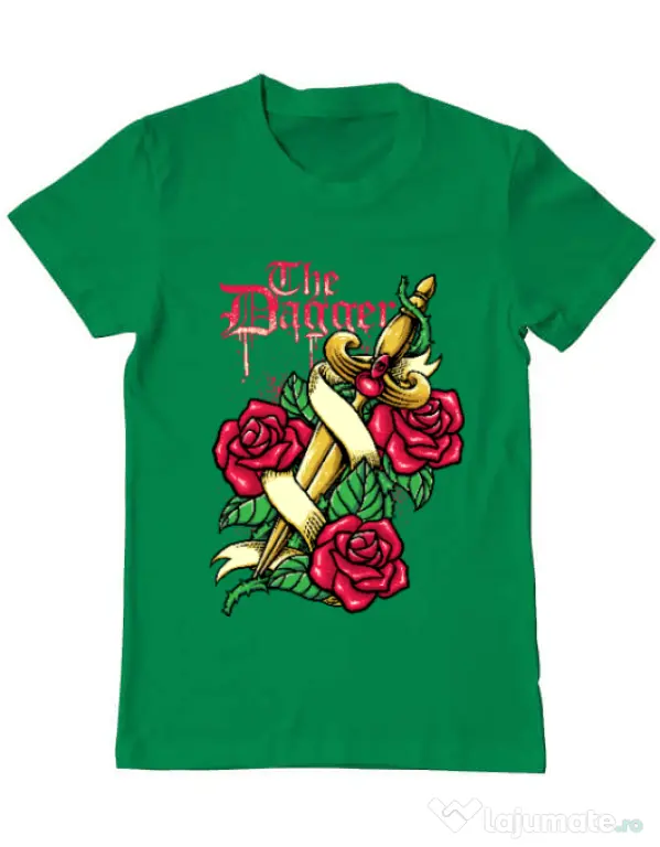 Tricou ADLER barbat The dagger Verde mediu