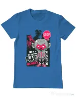 Tricou ADLER barbat Bad monkey Albastru azuriu