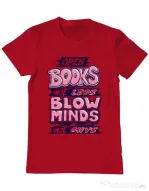 Tricou ADLER barbat Open books Rosu