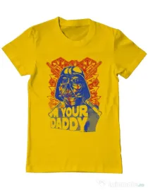 Tricou ADLER barbat Your daddy Galben