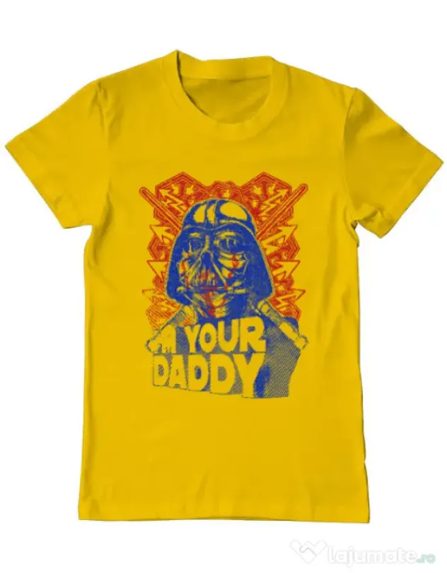 Tricou ADLER barbat Your daddy Galben