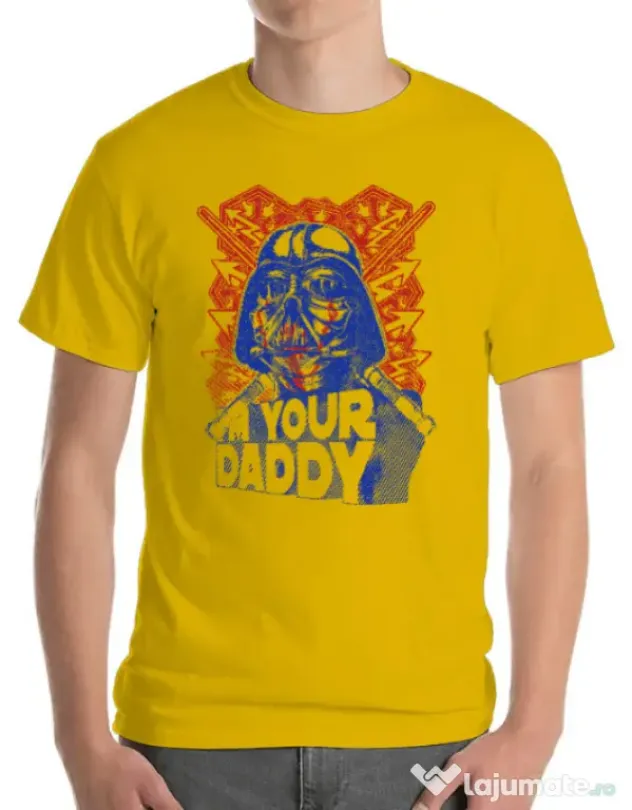 Tricou ADLER barbat Your daddy Galben