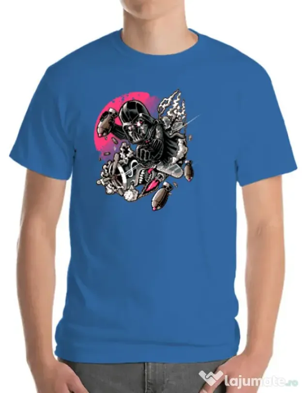 Tricou ADLER barbat Father attack Albastru azuriu