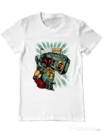 Tricou ADLER barbat Ghetobobaster Alb