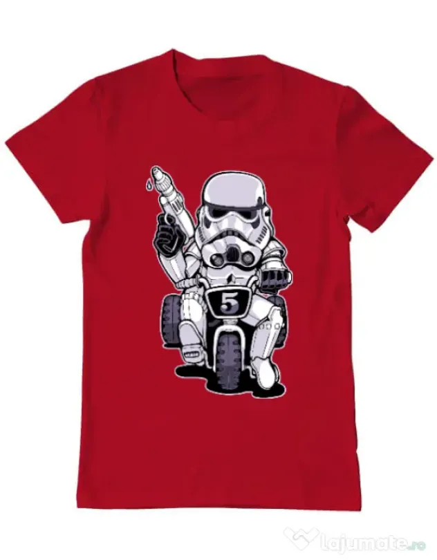 Tricou ADLER barbat Little tooper Rosu