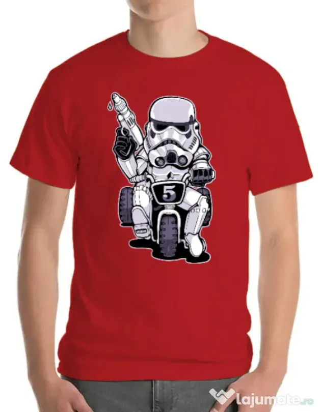 Tricou ADLER barbat Little tooper Rosu