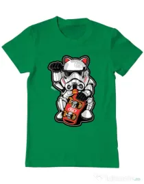 Tricou ADLER barbat Maneki trooper Verde mediu