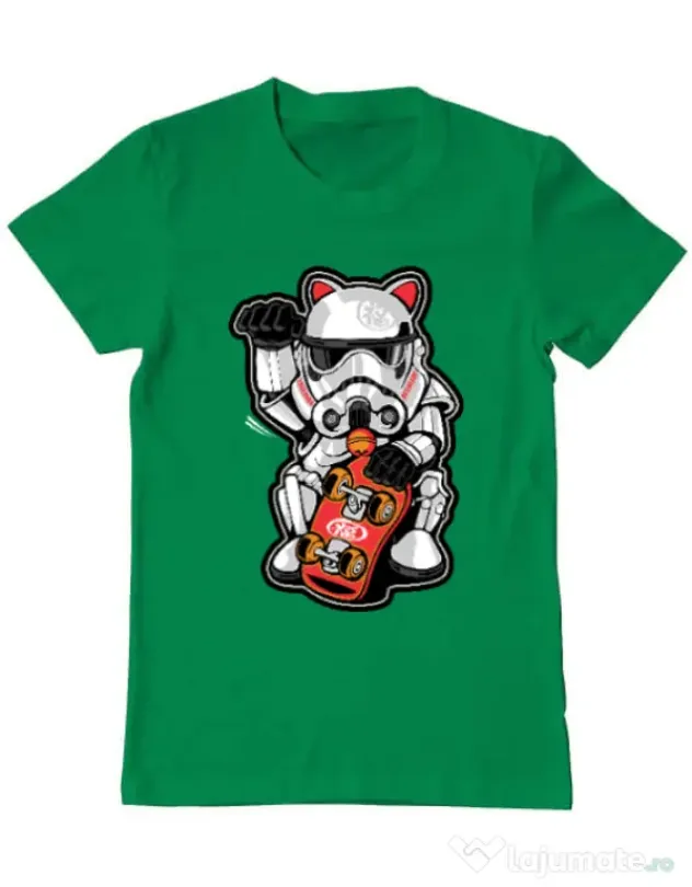 Tricou ADLER barbat Maneki trooper Verde mediu