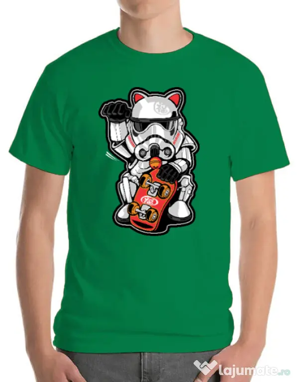 Tricou ADLER barbat Maneki trooper Verde mediu