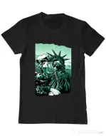 Tricou ADLER barbat Save the liberty Negru