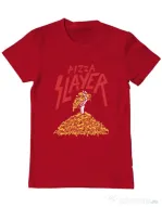 Tricou ADLER barbat Pizza slayer Rosu