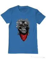 Tricou ADLER barbat Ape of duty Albastru azuriu