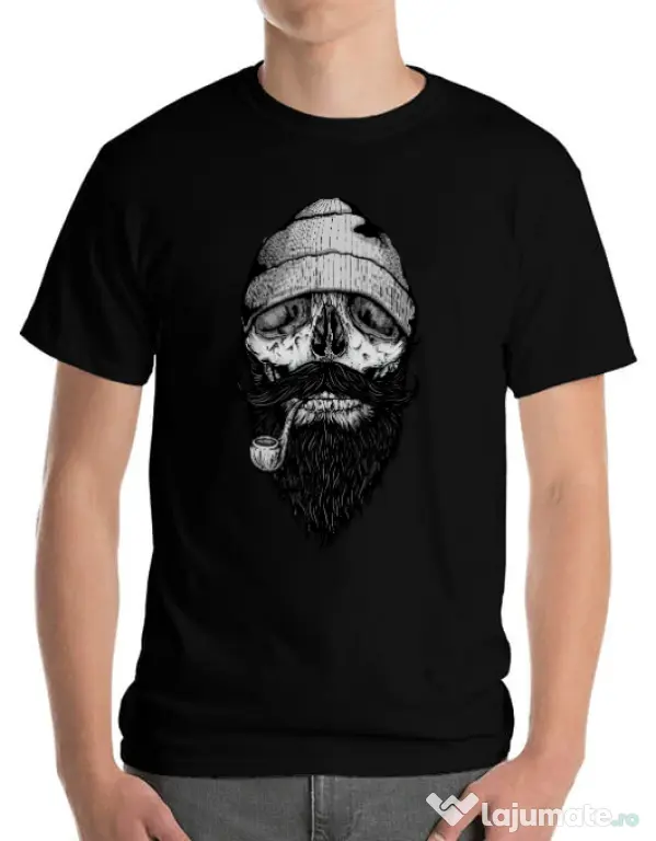 Tricou ADLER barbat Bone sailor Negru