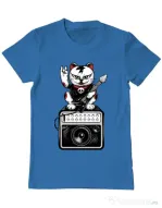Tricou ADLER barbat Lets rock Albastru azuriu