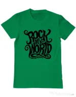 Tricou ADLER barbat Rock my world Verde mediu