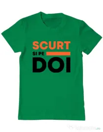 Tricou ADLER barbat Scurt si pe doi Verde mediu