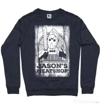 Bluza ADLER barbat Pleassed to meat you Denim inchis