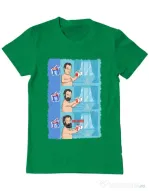 Tricou ADLER barbat Funny wilson Verde mediu