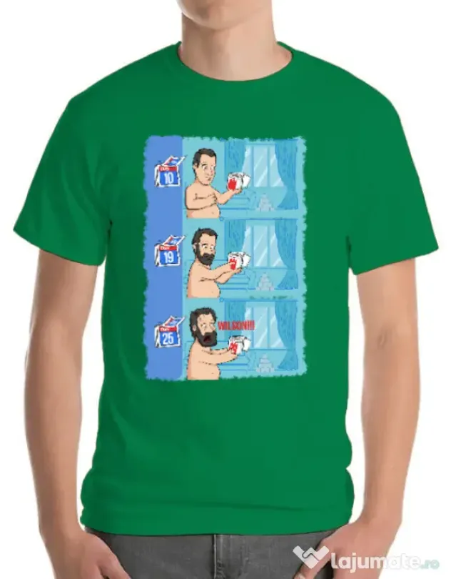 Tricou ADLER barbat Funny wilson Verde mediu