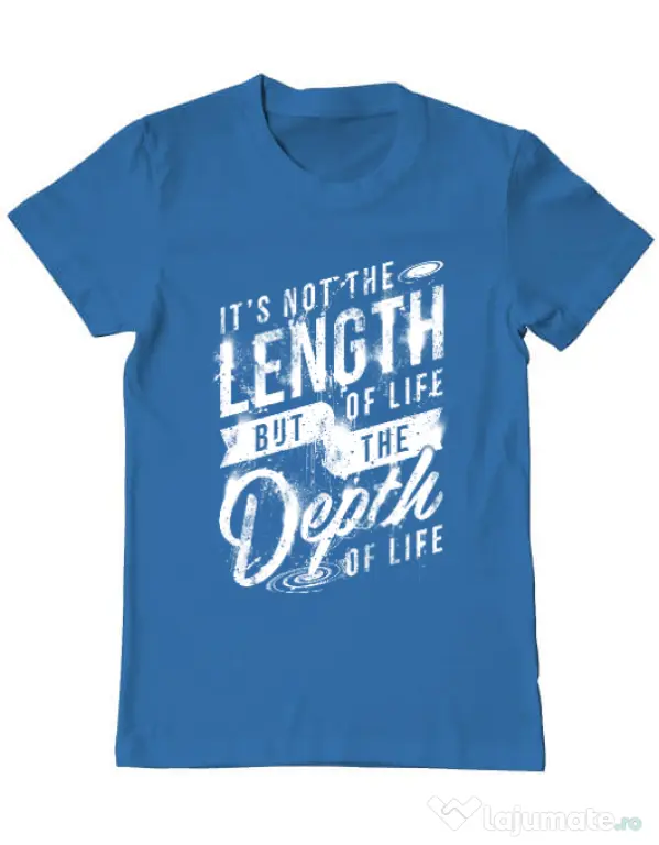 Tricou ADLER barbat Depth of life Albastru azuriu