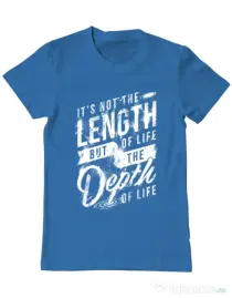 Tricou ADLER barbat Depth of life Albastru azuriu