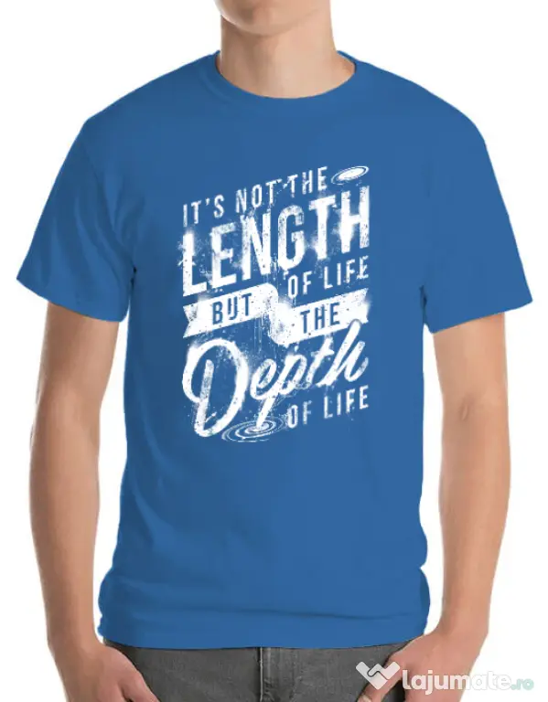 Tricou ADLER barbat Depth of life Albastru azuriu