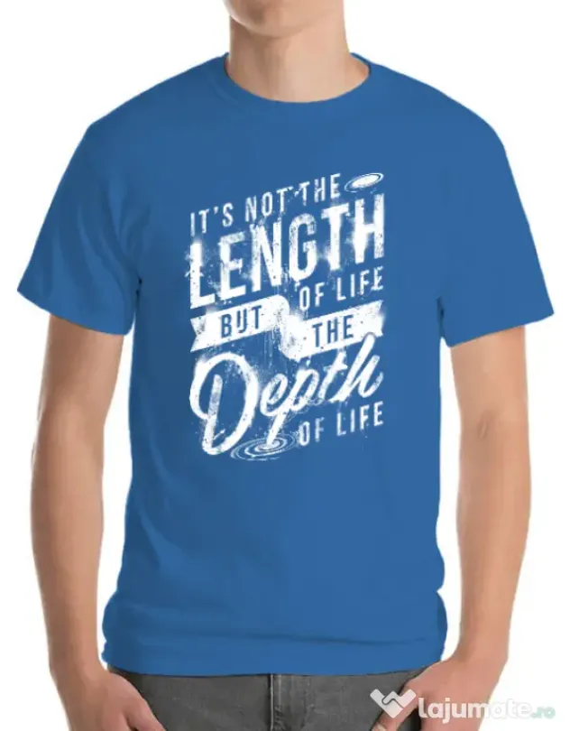 Tricou ADLER barbat Depth of life Albastru azuriu